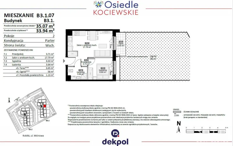 Mieszkanie na sprzedaż 33,94m2 - Rokitki – zdjęcie 14