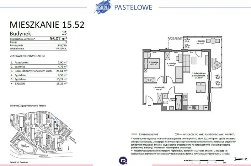 Mieszkanie na sprzedaż 56,07m2 w Gdańsku Orunia Górna - Gdańsk Południe – zdjęcie 11